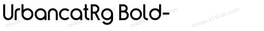 UrbancatRg Bold字体转换